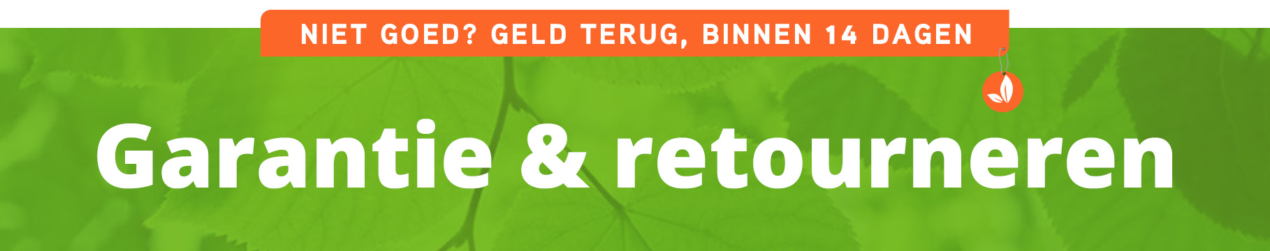 Garantie en retourneren